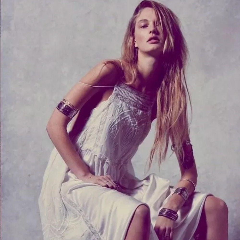 Free People Diamonds in the Sky Ivory Dress
